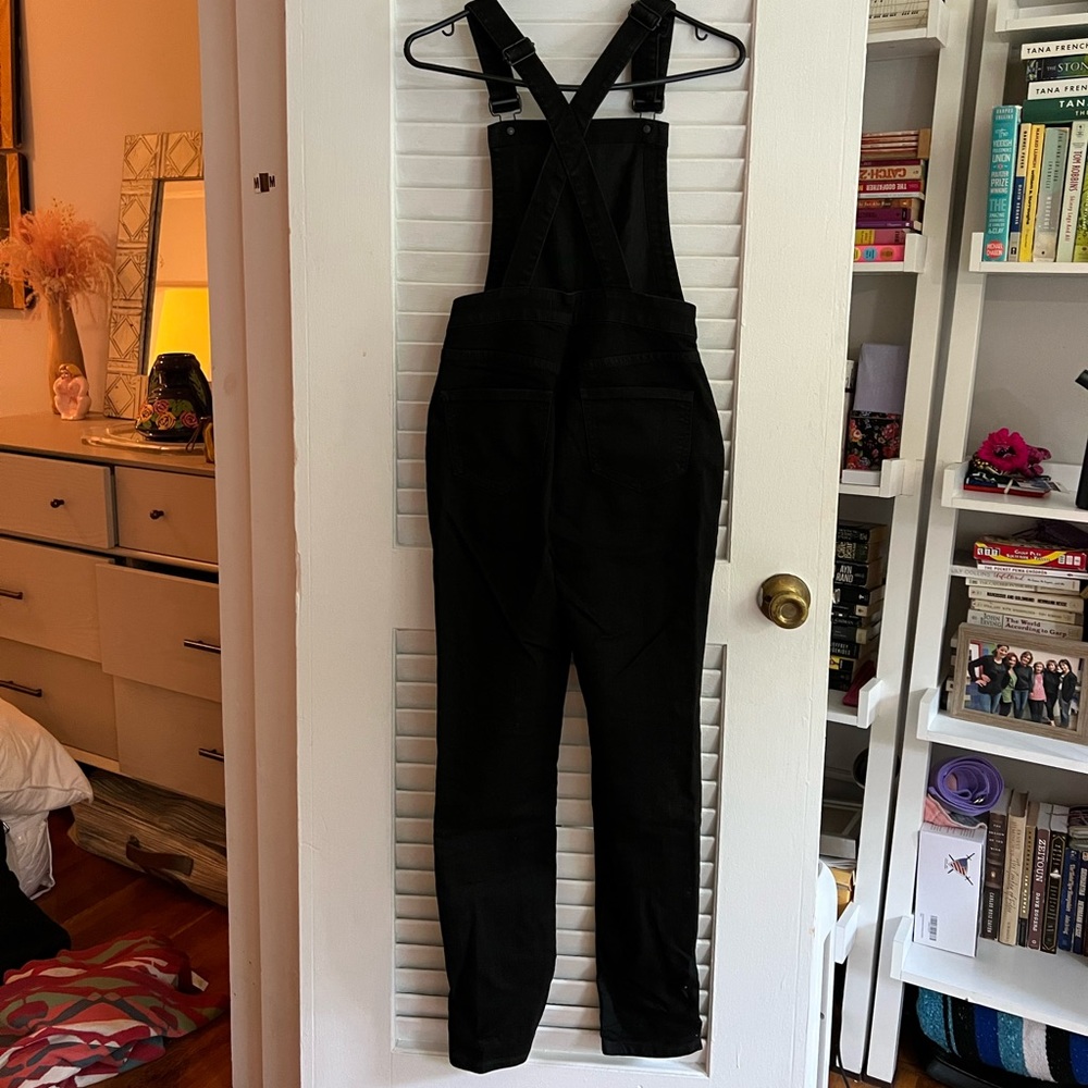 Madewell XS black denim jumpsuit.